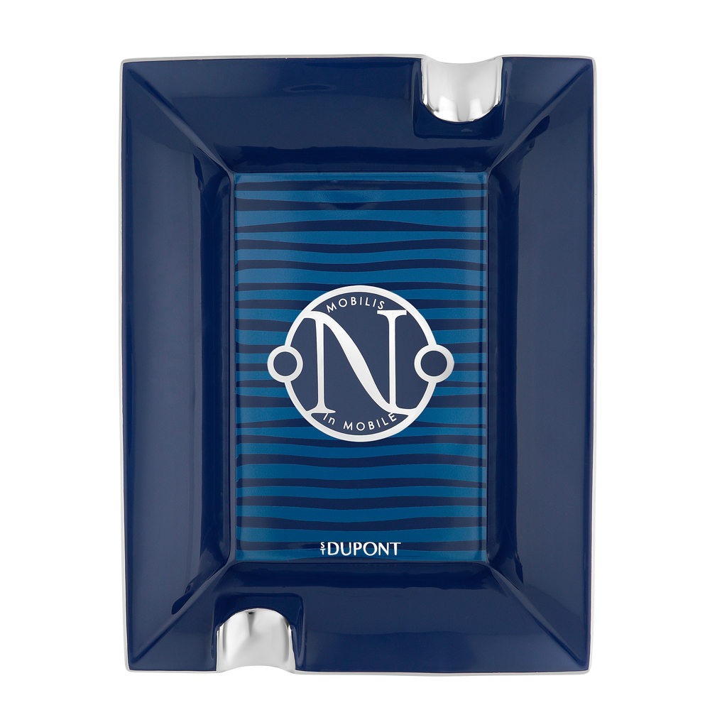 Dupont Jules Verne Porcelain Ashtray - Blue