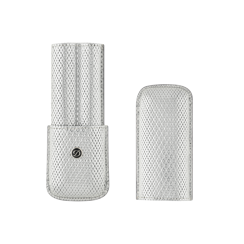 Dupont 2 pen case - Silver