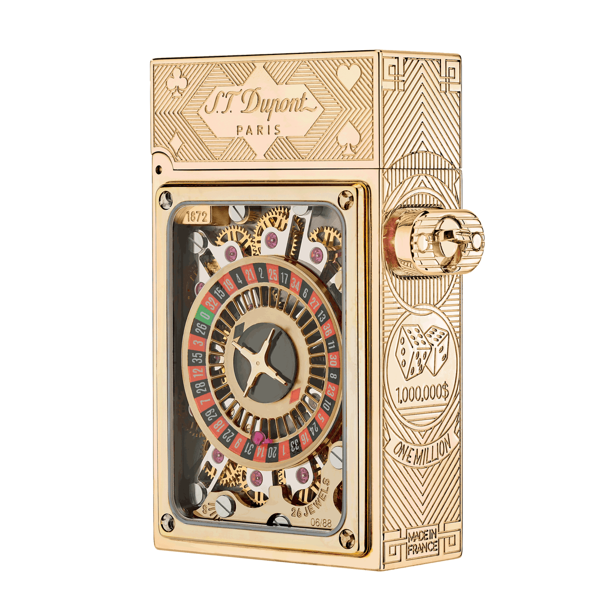 Dupont Golden Casino Pocket Complication Lighter