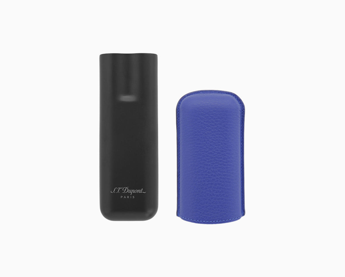 Dupont Leather Cigar Case - Blue