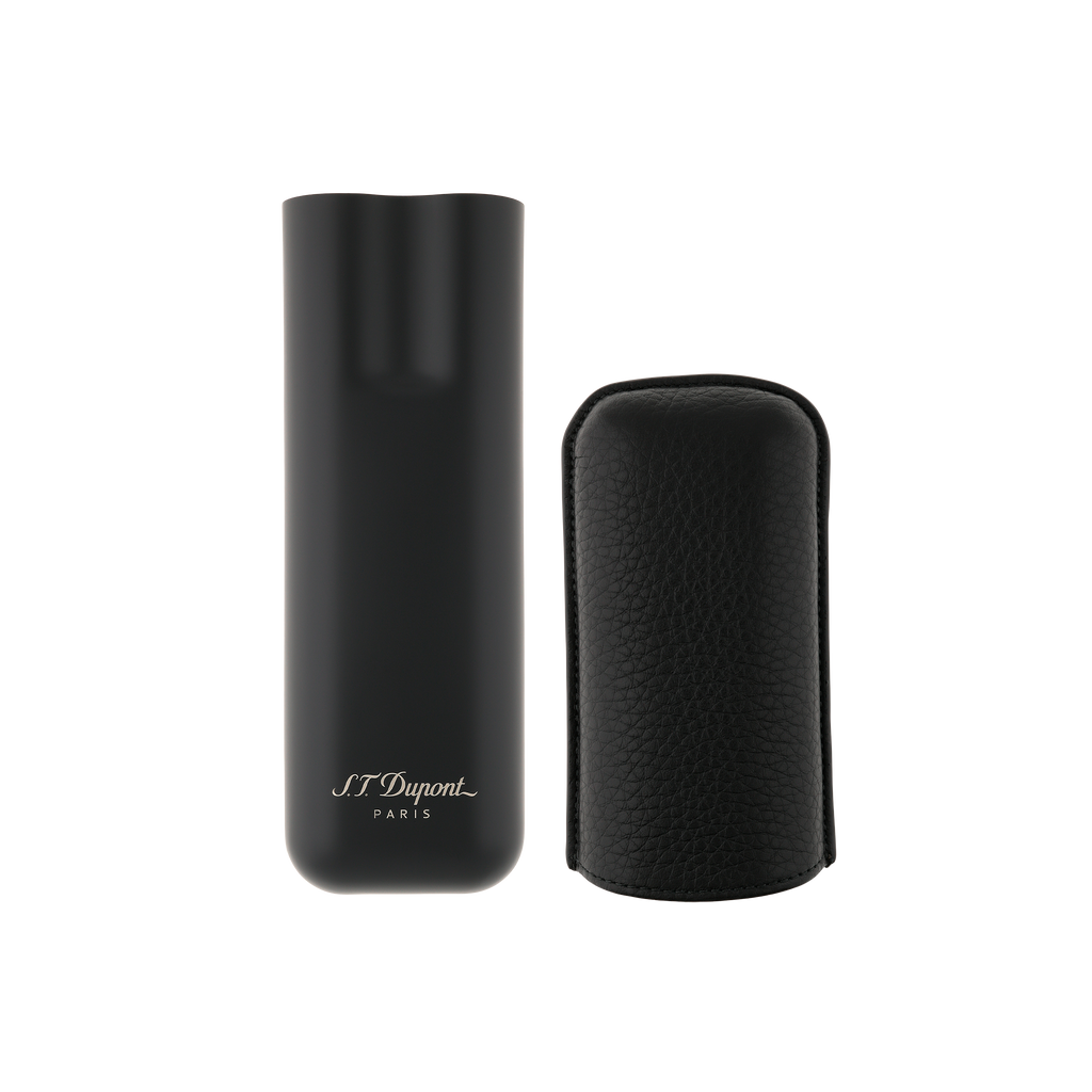 Dupont Leather Cigar Case - Black - 183240