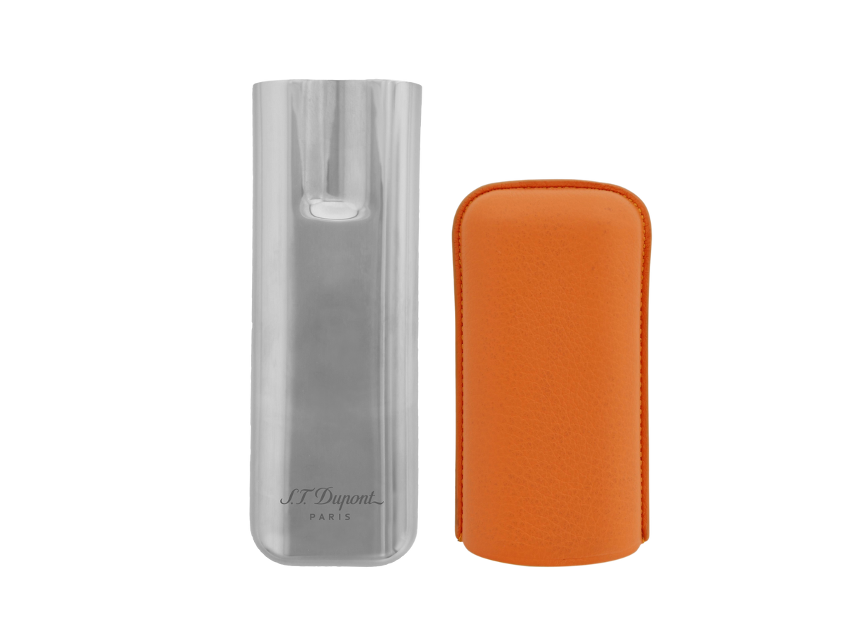 Dupont Leather Cigar Case - Orange