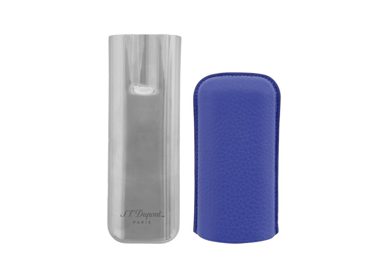 Dupont Leather Cigar Case - Blue