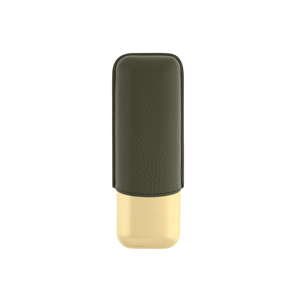 Dupont Leather Cigar Case - Khaki