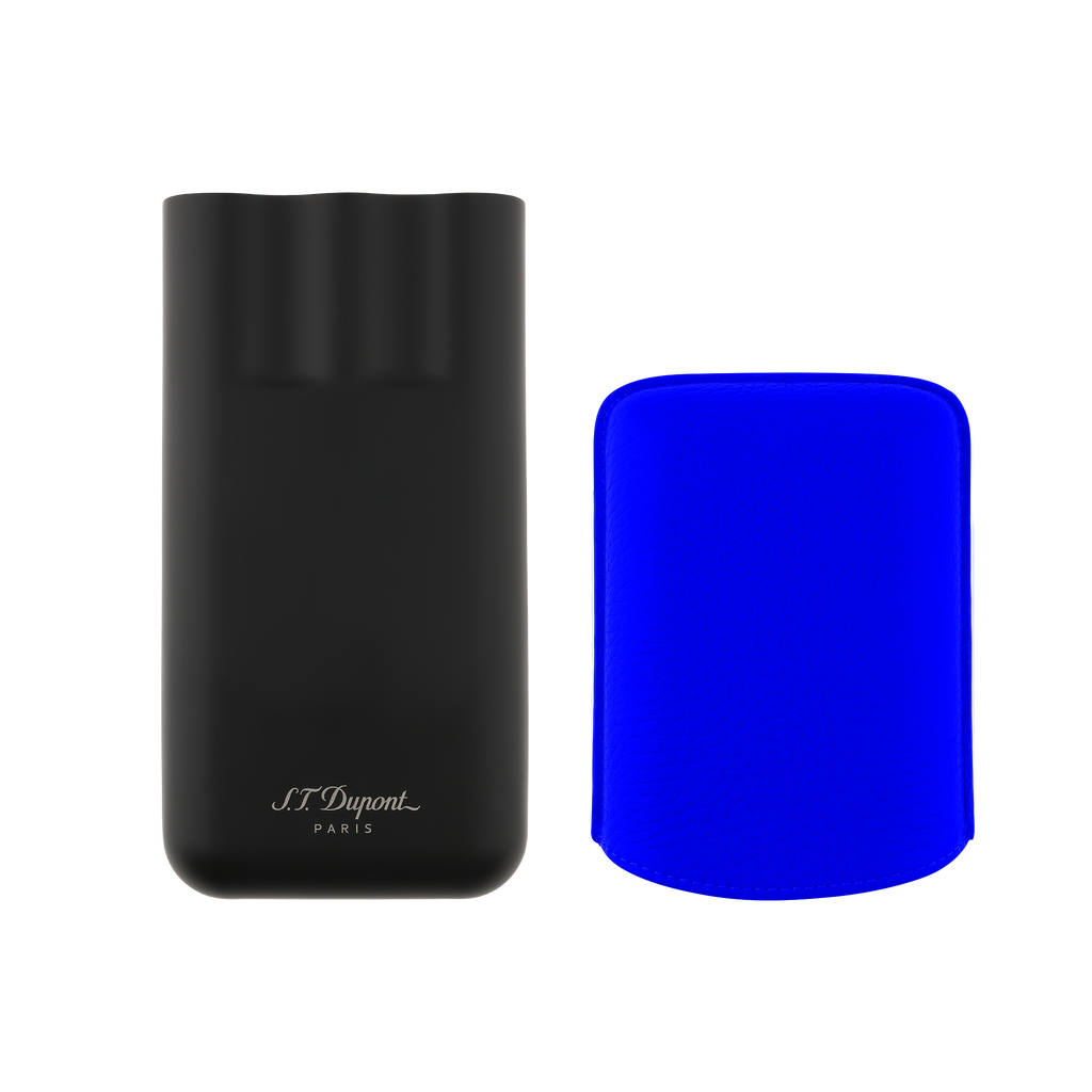Dupont Leather Cigar Case - Blue - 183416