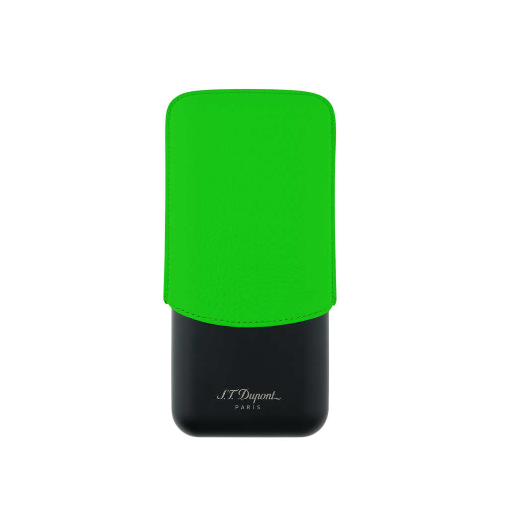 Dupont Leather Cigar Case - Green