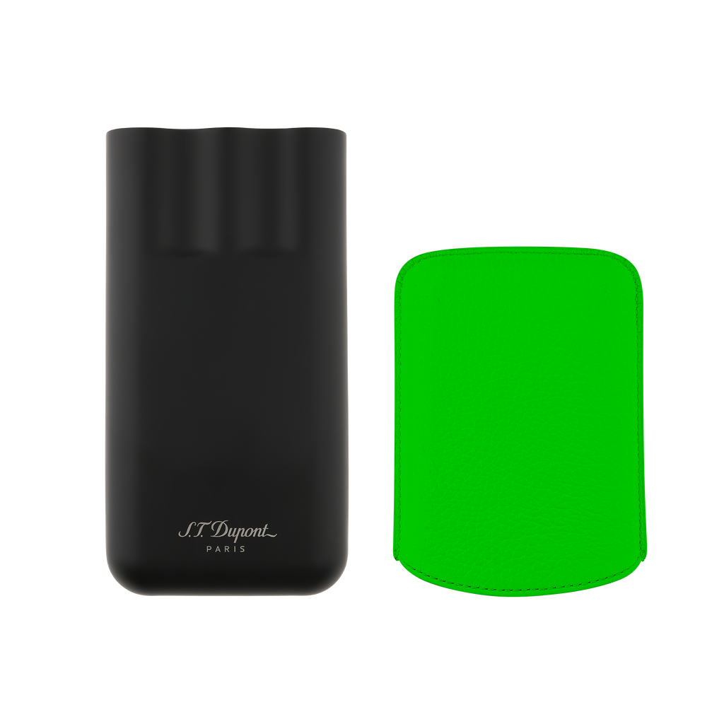 Dupont Leather Cigar Case - Green