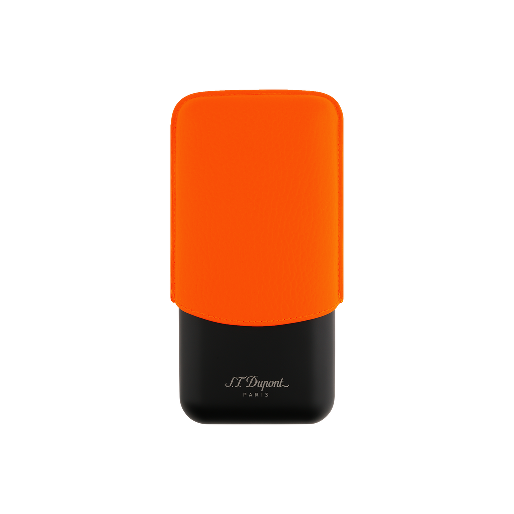 Dupont Leather Cigar Case - Orange - 183419