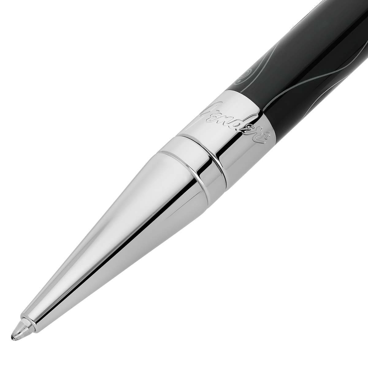 Dupont Initial Ballpoint Pen - Black
