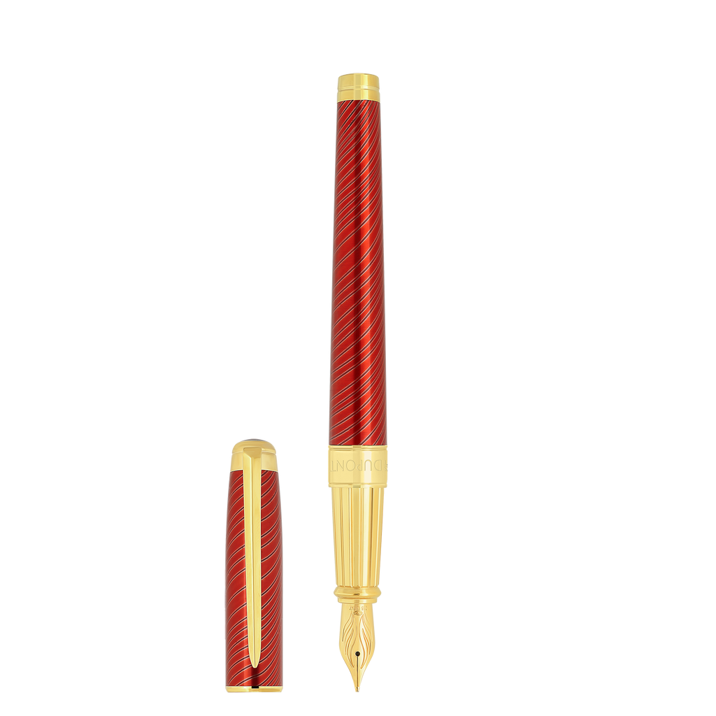 Dupont Fountain Pen Large - Red