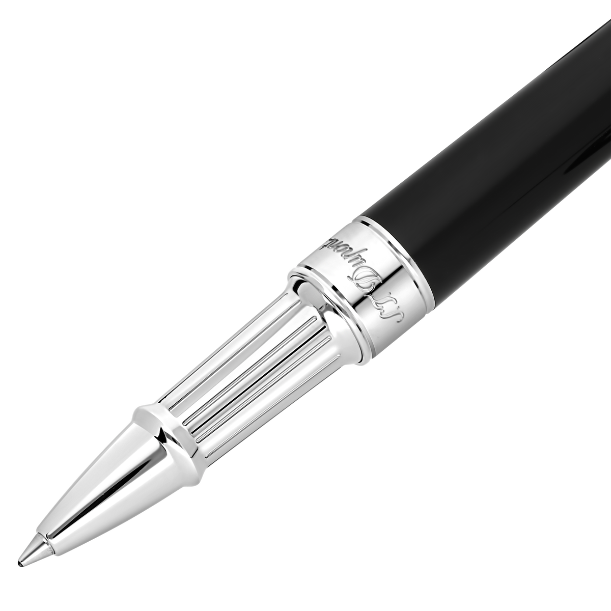 Dupont Line D Eternity Medium Black/Palladium Fire X Rollerball Pen