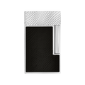 Dupont Line 2 Horse mane guilloche Lighter - Black