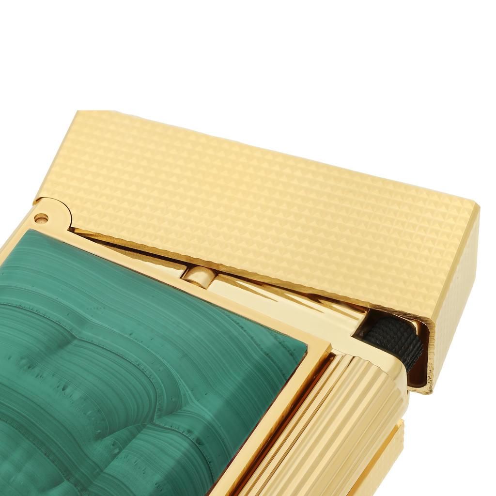 Dupont Line 2 Stone of fortune Malachite Lighter