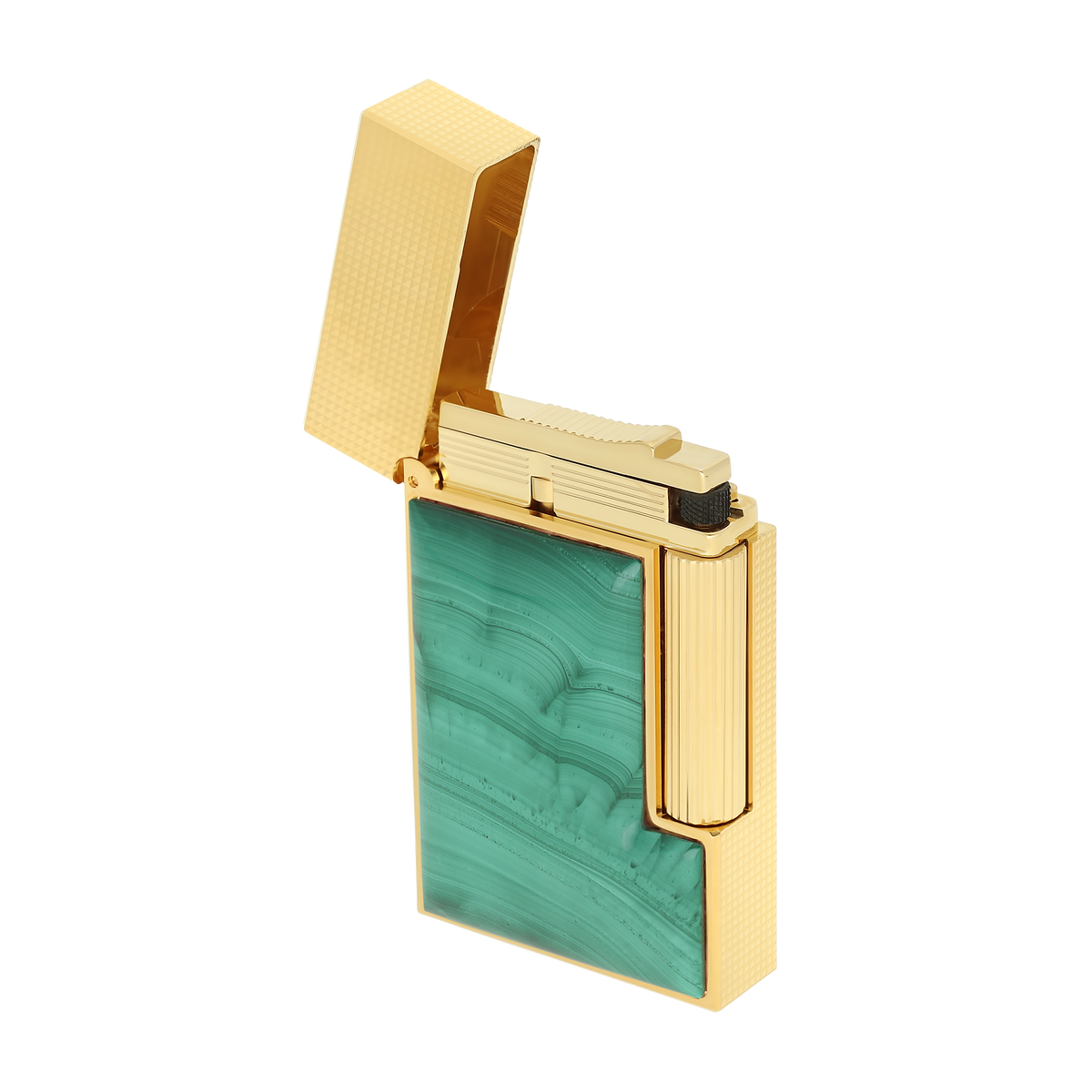 Dupont Line 2 Stone of fortune Malachite Lighter