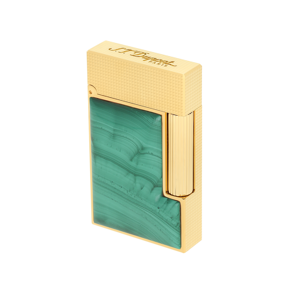 Dupont Line 2 Stone of fortune Malachite Lighter