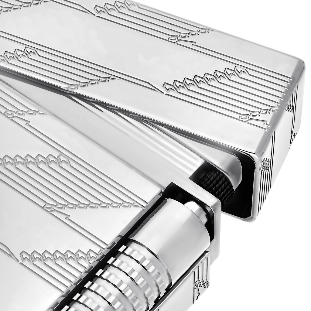 Dupont Le Grand Dupont Guilloche lighter - Silver