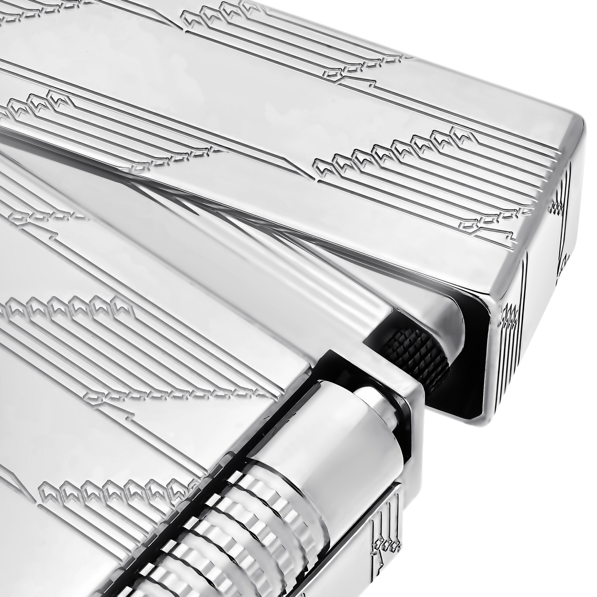 Dupont Le Grand Dupont Guilloche lighter - Silver