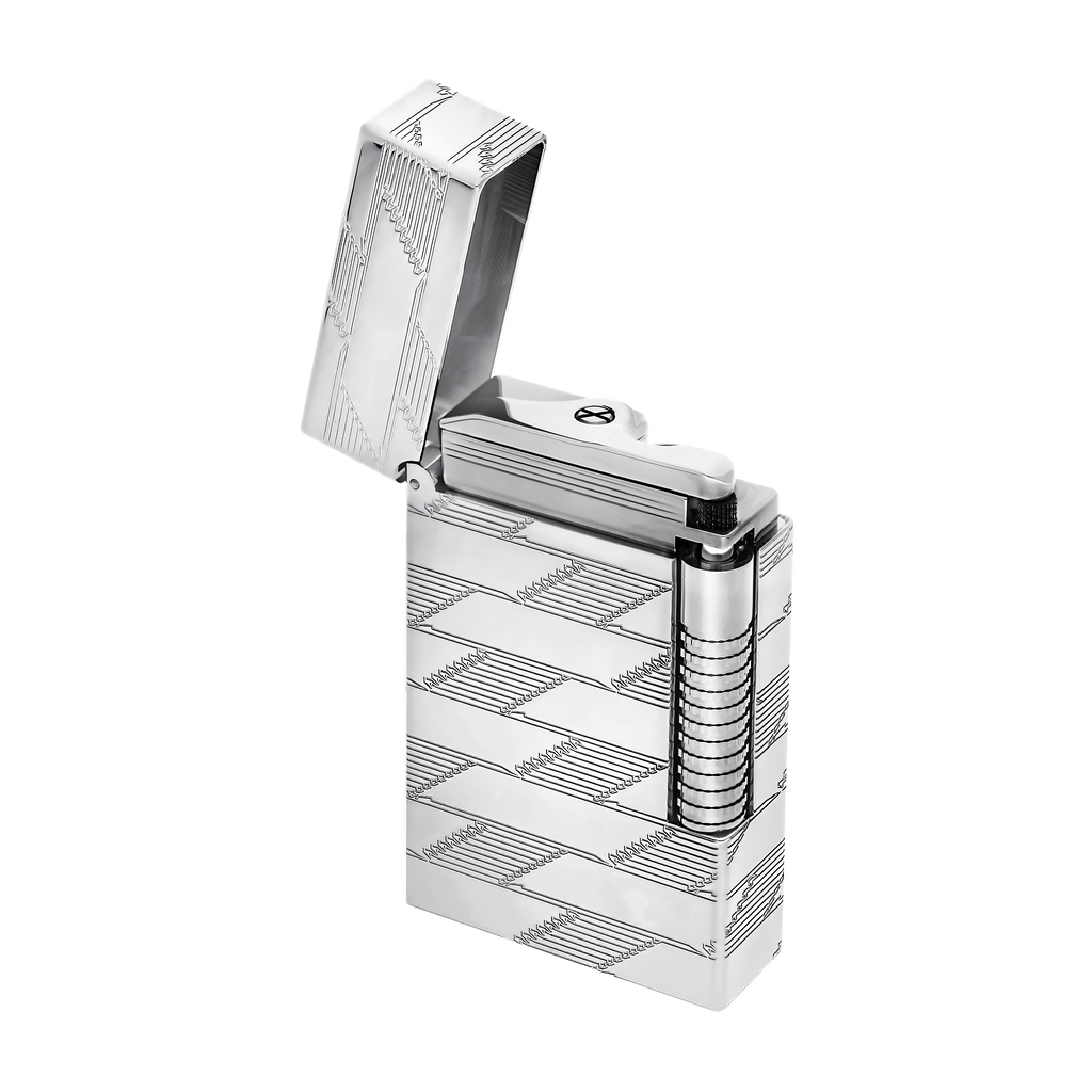 Dupont Le Grand Dupont Guilloche lighter - Silver